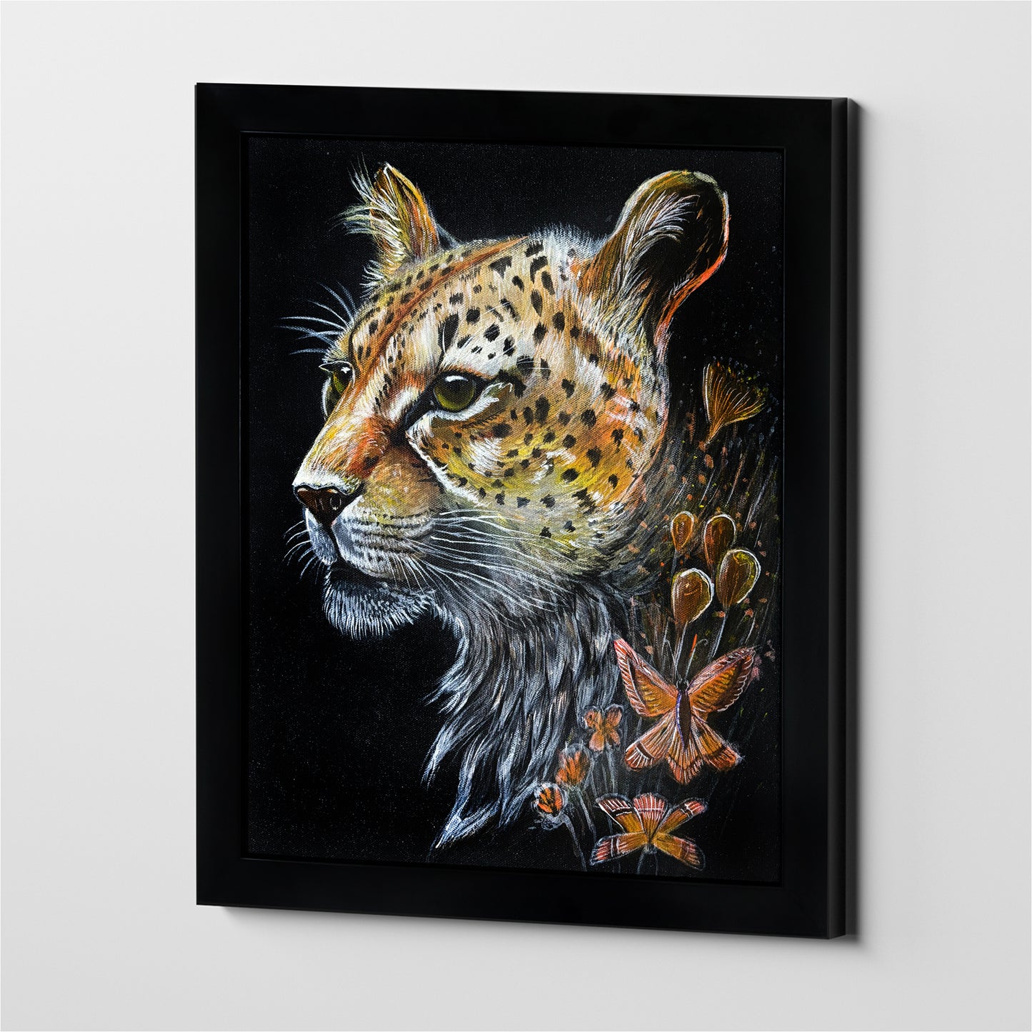 Golden Leopard Canvas Painting