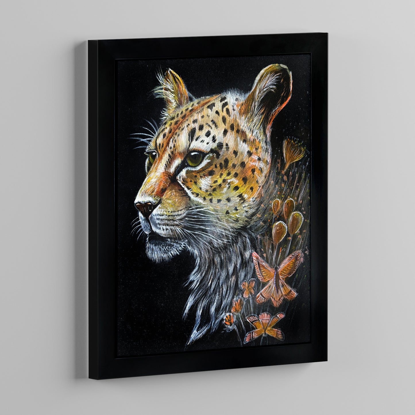 Golden Leopard Canvas Painting